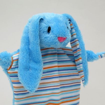 Moravská Ústředna Uzlíkový maňásek Králíček modrý