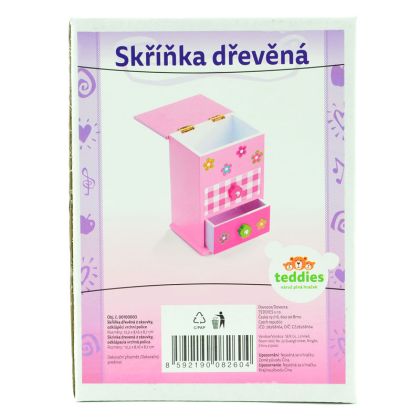 Teddies, Skříňka dřevěná, 2 zásuvky
