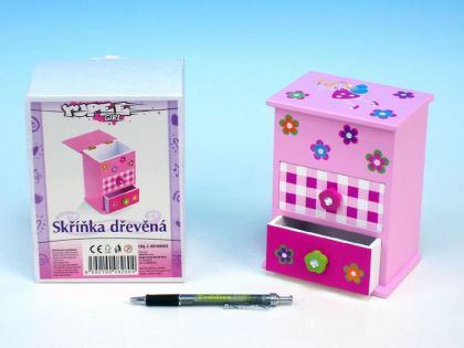 Teddies, Skříňka dřevěná, 2 zásuvky