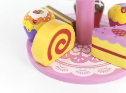 VIGA, Dřevěné dortíky se stojanem