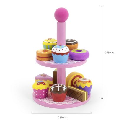 VIGA, Dřevěné dortíky se stojanem