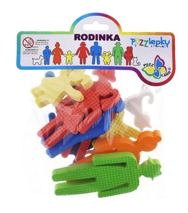 Pěnové puzzlepky Rodinka v přírodě - vodolepky