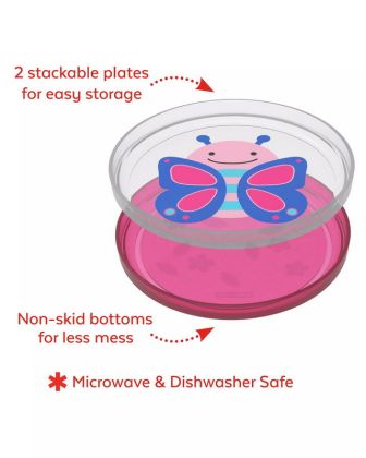 Skip Hop, Zoo Talířky protiskluzové 2 kusy Motýl