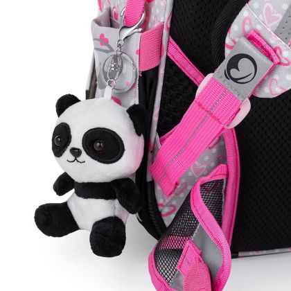 BAGMASTER, Školní tříkomorový batoh BETA 22 B - Panda