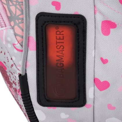 BAGMASTER, Školní tříkomorový batoh BETA 22 B - Panda