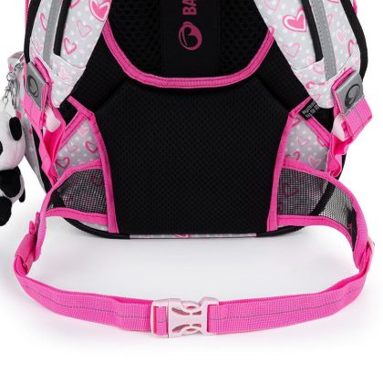BAGMASTER, Školní tříkomorový batoh BETA 22 B - Panda