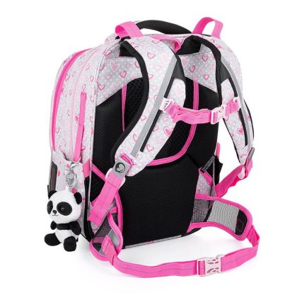 BAGMASTER, Školní tříkomorový batoh BETA 22 B - Panda