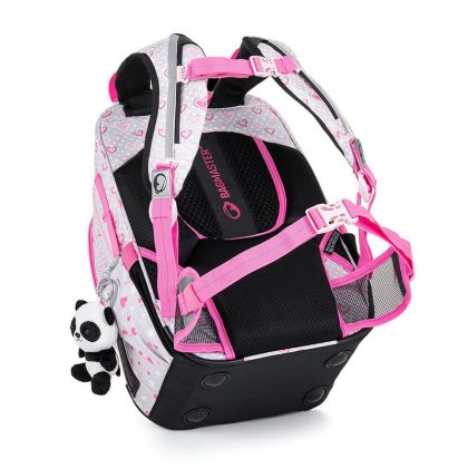 BAGMASTER, Školní tříkomorový batoh BETA 22 B - Panda