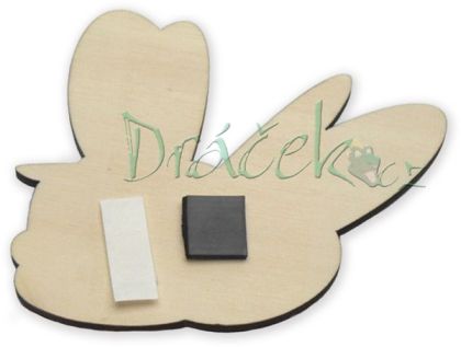 Magnetka s lepítkem Motýl zelený