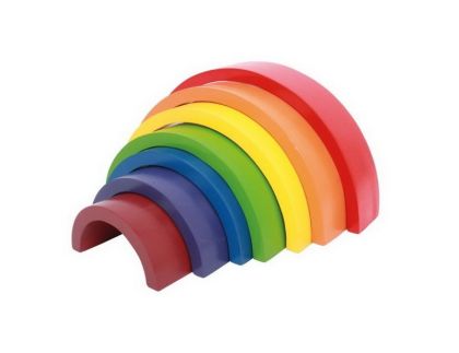 Dřevěné stavební bloky Duha, velké