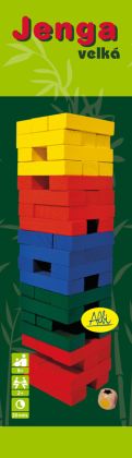 Abi, Jenga barevná velká s kostkou