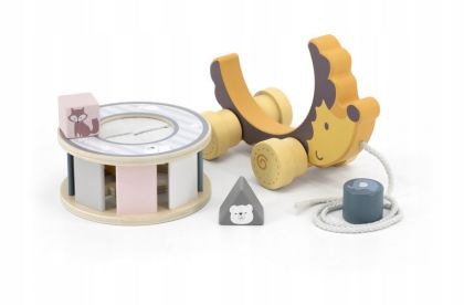 VIGA, Dřevěná tahačka a vkládačka ježek