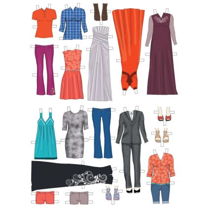 Vystřihovánky Škola módy - Do společnosti