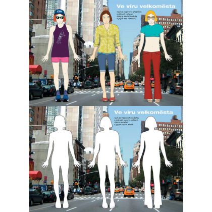 Vystřihovánky Škola módy - Do společnosti