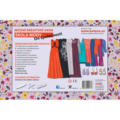 Vystřihovánky Škola módy - Do společnosti