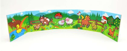 Knížka Leporelo Moje první zvířátka 13,5x11x1,5cm od 24 měsíců MPZ