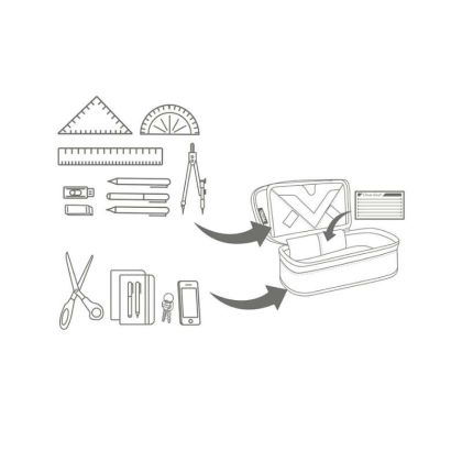 NITRO penál PENCIL CASE XL blur brilliant blue