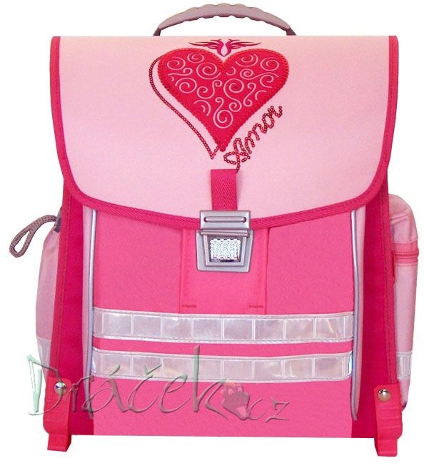 Školní aktovka EMIPO NEW LINE 02 Deluxe Amor růžová