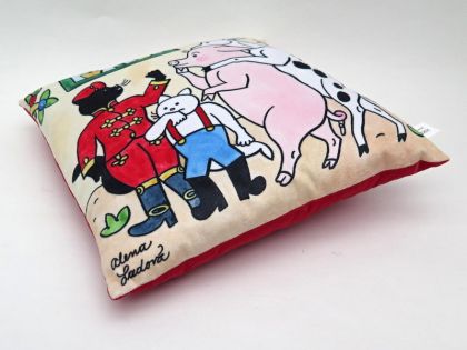 Polštář 30x30cm, Mikeš, cirkus