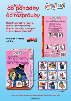 Pexetrio - Z pohádky do pohádky 36 dílků