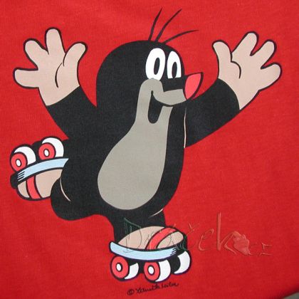 Tričko Krtek na bruslích