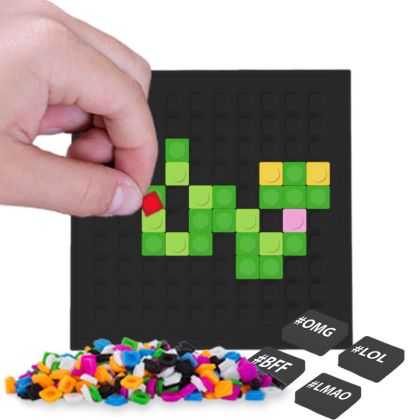 PIXIE CREW nalepovací panel čtverec Černý