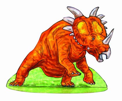 Vystřihovánky Dinosauři