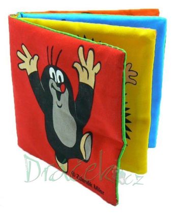 Knížka Krtek textilní rozkládací, 10x10cm