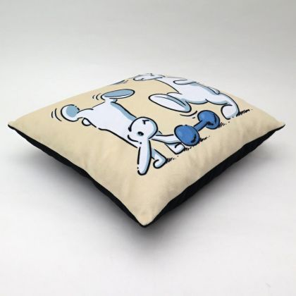 Polštář 30x30 cm, Bob a Bobek, činky