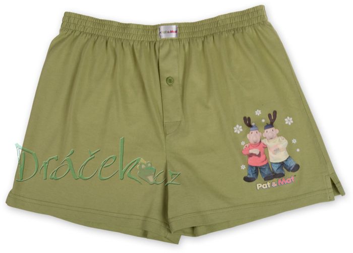 Boxerky pro dospělé PAT a MAT - zelené