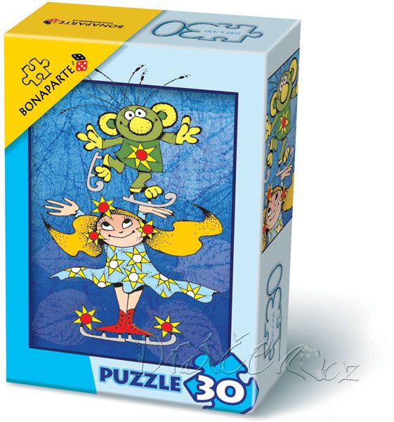 Puzzle Rákosníček na bruslích - 30 dílků