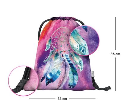 BAAGL Sáček na obuv Lapač snů růžový