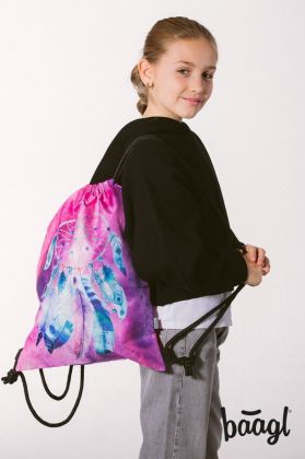 BAAGL Sáček na obuv Lapač snů růžový