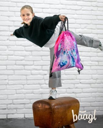 BAAGL Sáček na obuv Lapač snů růžový