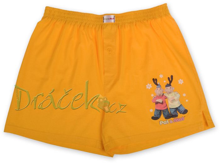 Boxerky pro dospělé PAT a MAT -žluté