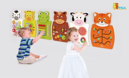 VIGA, Dřevěná nástěnná hra - čísla