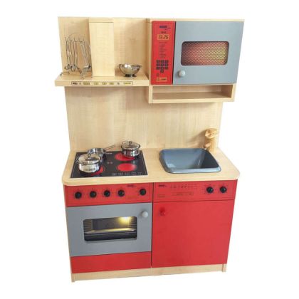 Dětská dřevěná kuchyňka - krátká 81x125x38