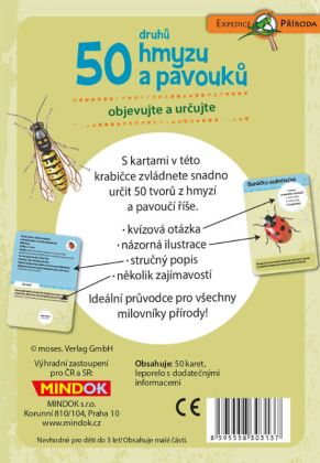 Mindok,  Expedice příroda: 50 druhů hmyzu a pavouků