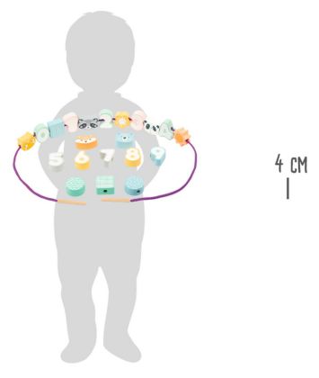 Small Foot Navlékání korálků v pastelových barvách