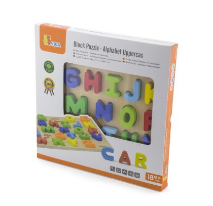 VIGA, Dřevěná vkládačka - písmena