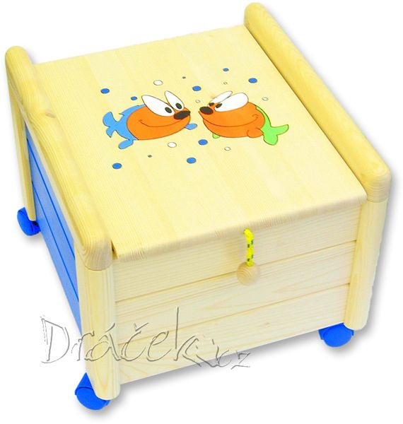 Dětský kontejner s víkem Rybky