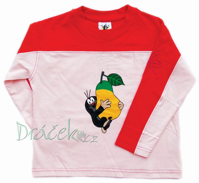 Tričko Krteček s hruškou 4- 5let -  dlouhý rukáv