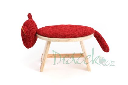 Dřevěná stolička Kocour