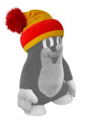 MÚ Brno,Kulich Krtek 110 cm červeno-žlutý