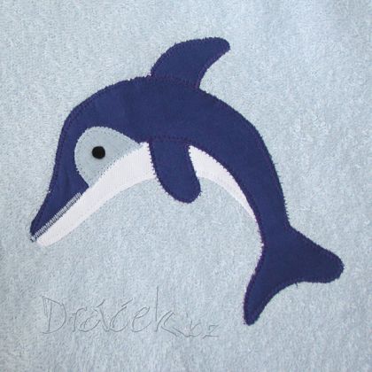 Ručník do školky modrý