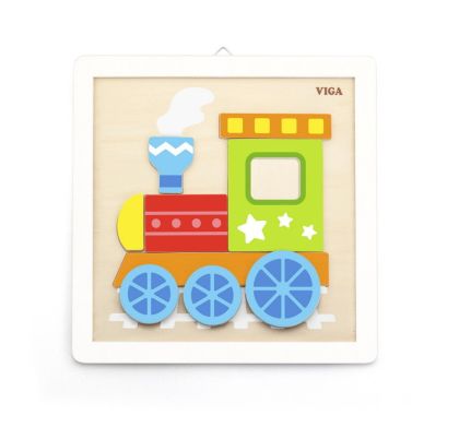 VIGA, Dřevěné malování - lokomotiva