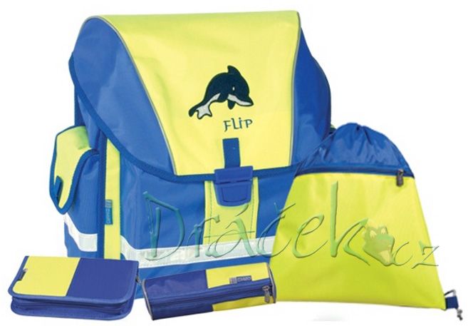 Čtyřdílný batohový školní set EMIPO Flip