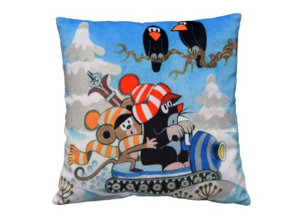 Polš.25x25cm Krtek třpyt skútr