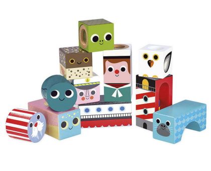 Vilac Dřevěné zvukové kostky Moře