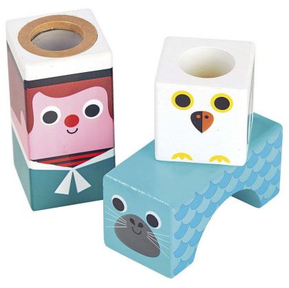 Vilac Dřevěné zvukové kostky Moře